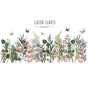 墙贴植物花草写实踢脚线房门卧室玄关墙上装饰品贴纸田园INS叶子