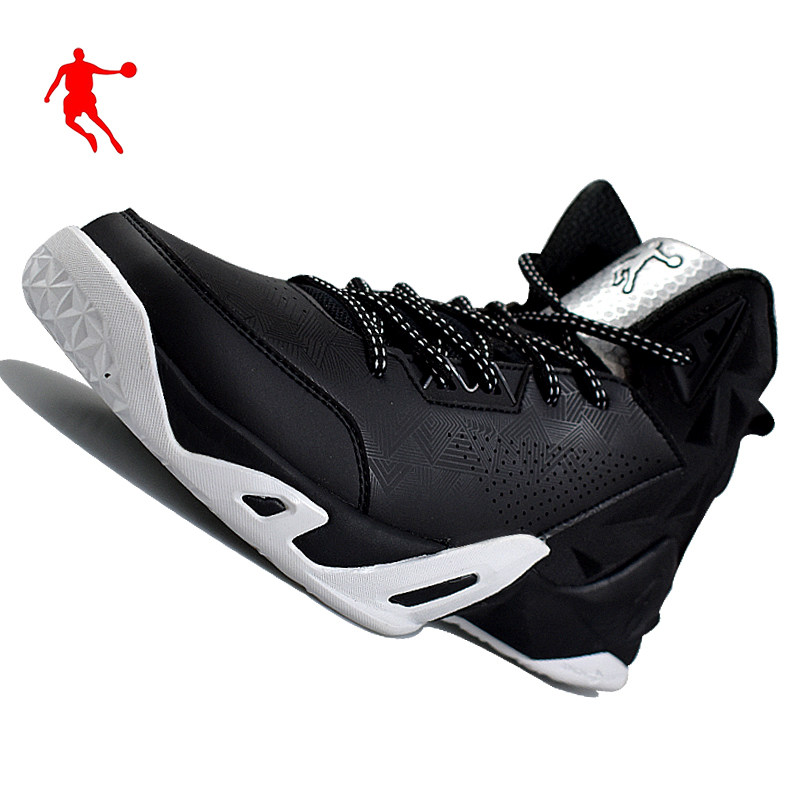 乔丹男子高帮篮球鞋黑色运动鞋正品旅游鞋比赛训练护脚毒牙战靴子