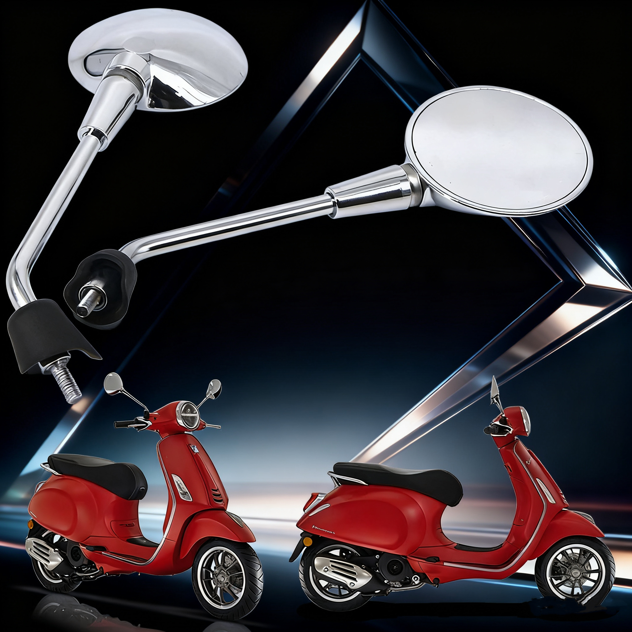 品牌九号电动车电摩系列后视镜反光镜倒车镜原装配件改装圆形通用