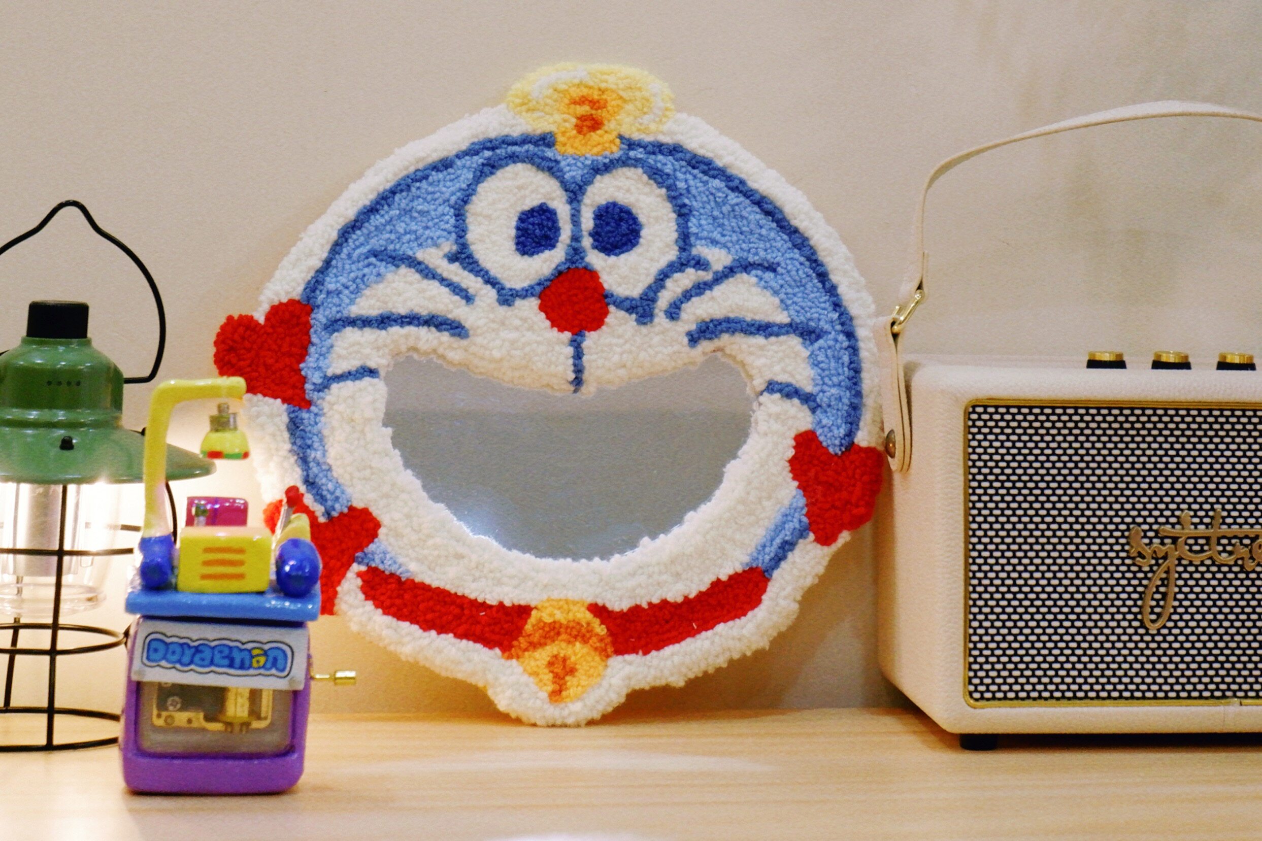 有画商店 戳戳绣卡通手工镜子 diy创意礼物 哆啦a梦可爱居家摆件