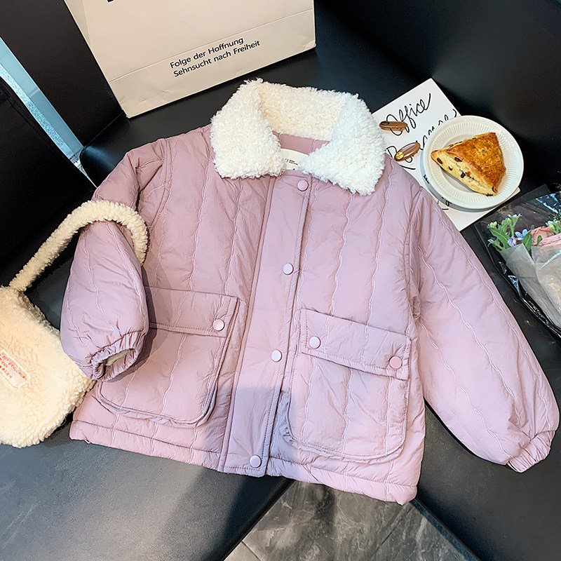 儿童棉衣冬季新款女童韩版夹棉加棉袄/棉服
