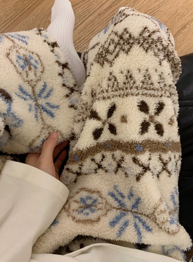 休闲裤加绒裤子冬睡裤遛弯裤加厚女加绒小个子超好看的