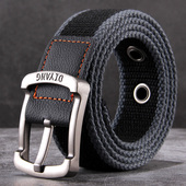 休闲学生牛仔裤 针扣帆布腰带男士 皮带青少年韩版 带女军训布带户外