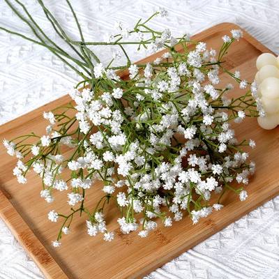 90Heads 52cm White Artificial Flowers Wedding DIY Bouquet De