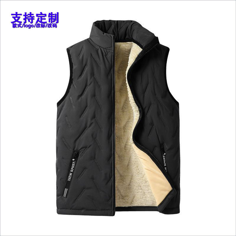 羊羔绒马甲跨境专版男士超声波加绒外贸马夹立领男加厚户外运动,男装,常规马甲,淘宝优惠券,粉丝福利购,淘宝优惠卷