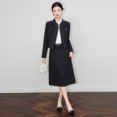 高级感套装小香风连衣裙女