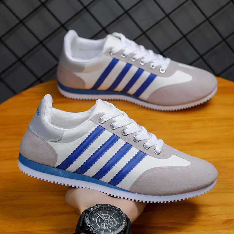 男板鞋秋季软底跑步鞋前系带休闲阿甘鞋时尚韩版男士运动鞋男鞋子