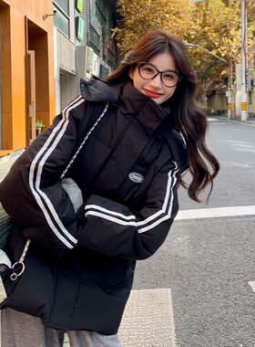 2026新款韩系连帽加厚羽绒棉服