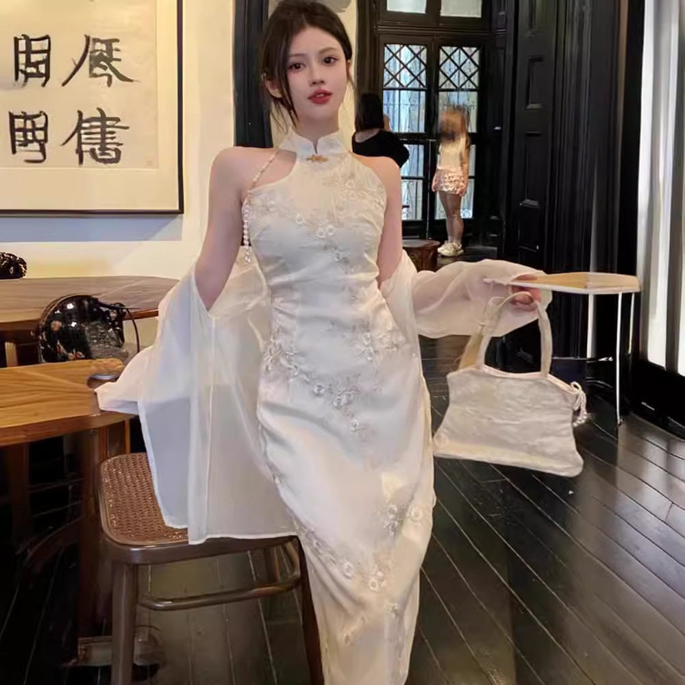 新中式旗袍改良年轻款少女无袖