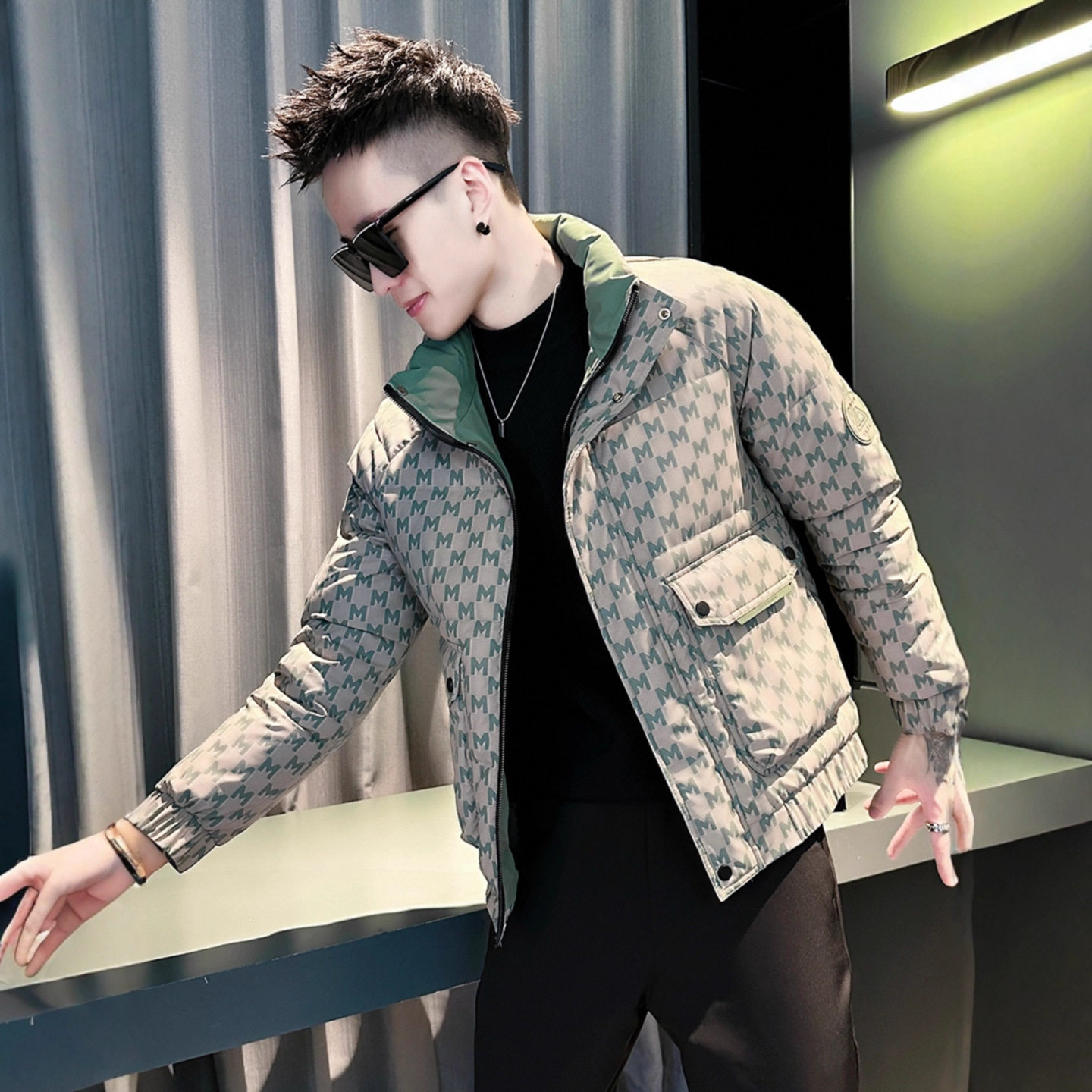 高端立体口袋羽绒棉服男士潮牌棉衣2025新款秋冬季加厚棉衣外套帅,男装,棉衣,淘宝优惠券,粉丝福利购,淘宝优惠卷