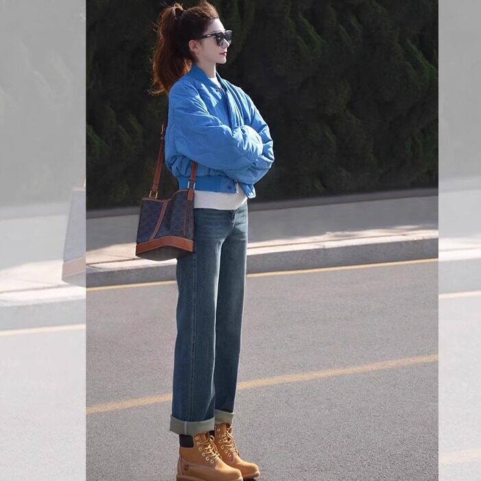 美式复古甜酷棒球棉服女秋冬