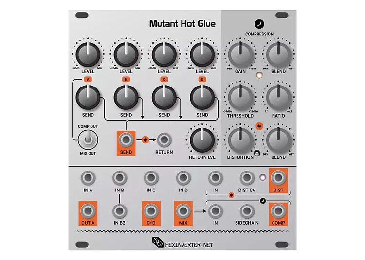 Hexinverter Mutant Hot Glue Analog Bus Mixer Module|msdalam kategori Alat muzik/Guitar/Piano/Fitting, pensintesis elektronik - dari Buy2taobao.com untuk memberikan perkhidmatan ejen Taobao profesional membeli