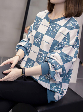 大码女装2025新款潮秋冬款印花卡通卫衣女胖mm200斤宽松显瘦外套