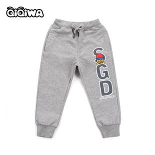 1645 甜心鸭子亲子裤 齐齐蛙春秋装 儿童男女童纯棉卡通休闲运动长裤