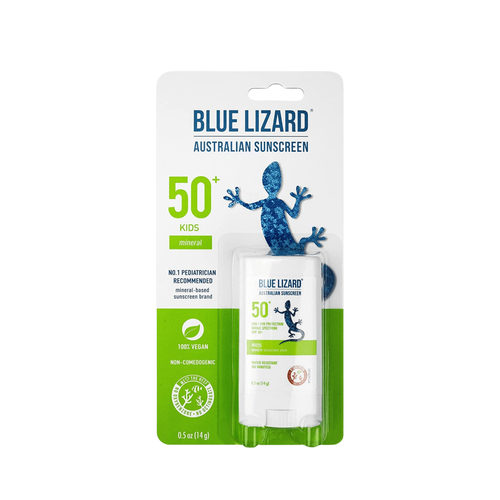 美国进口Blue Lizard矿物防晒棒SPF50+防晒霜防水无铝无香保湿14g