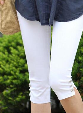 Capris leggings with high elasticity 七分裤打底裤高弹力显瘦