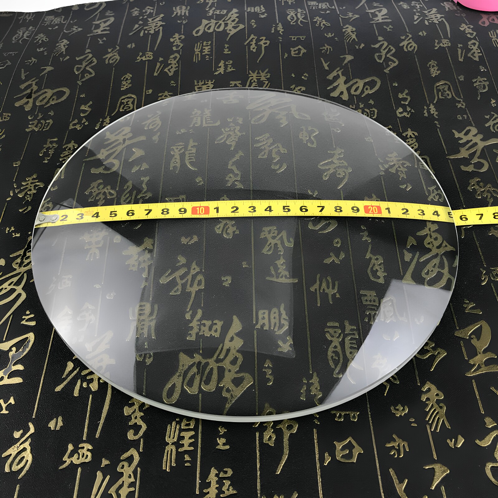 25厘米高清光学玻璃放大镜片单面凸250mm大直径平凸检验6倍凸透镜
