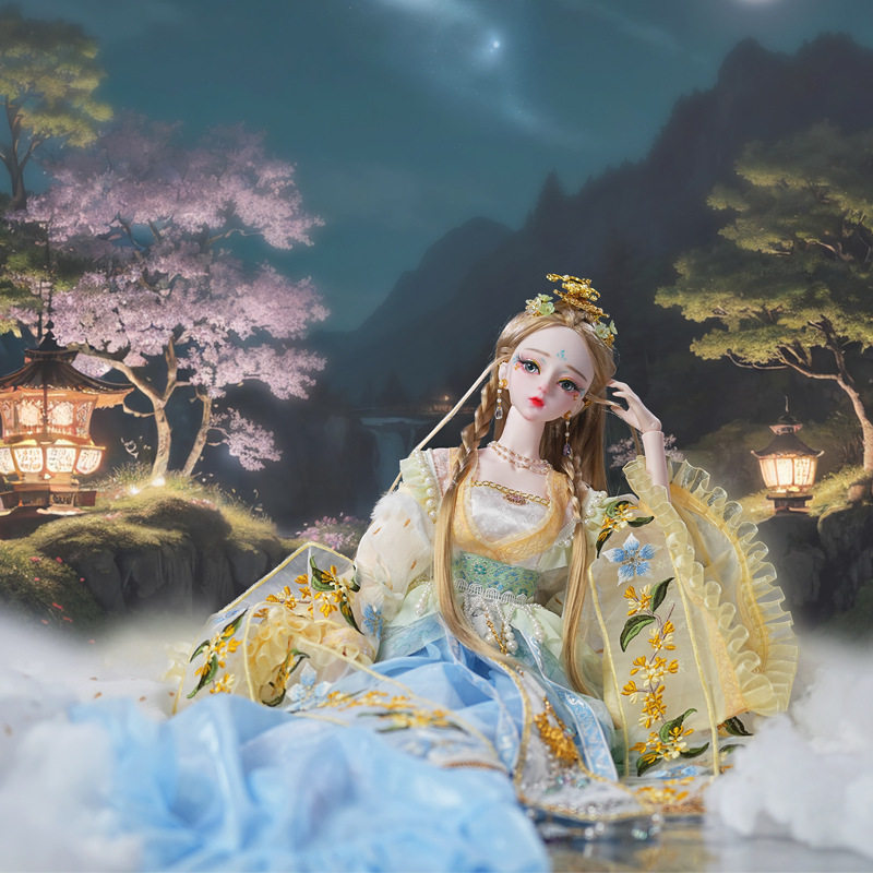 德必胜娃娃中秋限定款嫦娥广寒仙子60cm古风古装女娃bjd生日礼物