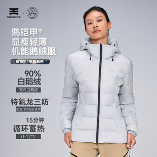 25年新款 天石鹅铠甲G338秋冬羽绒服显瘦机能鹅绒服女款 Rock High