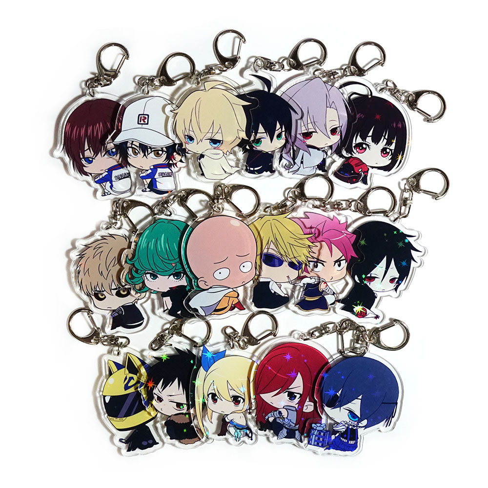 现货周边委屈脸终结一拳超人黑执事网球王子双面动漫钥匙扣挂件4