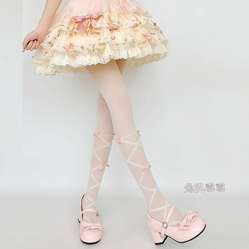 奶白lolita纯欲甜美连裤袜女萝莉