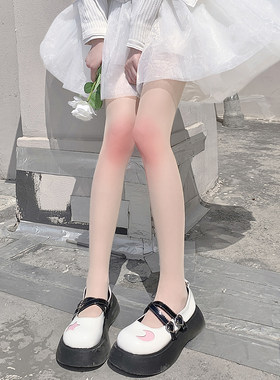 Lolita少女夏季薄款腮红袜jk丝袜