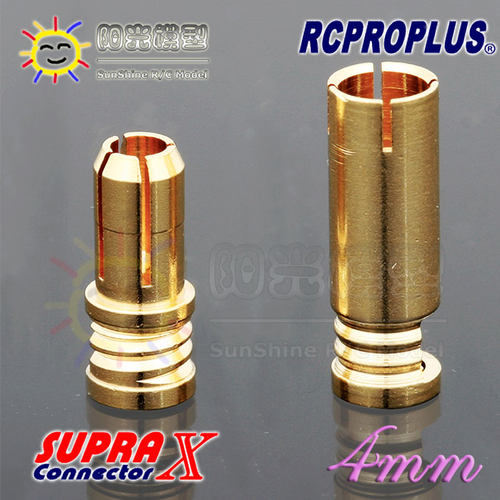 阳光模型RCPROPLUS RCA 4812 SPC P10 镀金4mm香蕉插(10对)无护套