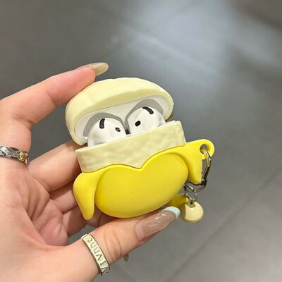 适用airpodspro2保护套airpods4保护壳3苹果耳机套香蕉airports4四代airpod蓝牙耳机盒ipod软壳pro2二代硅胶