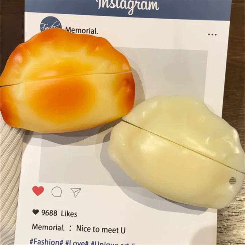 创意饺子airpods 4保护套四代保护壳airpodPro2适用苹果耳机套3代