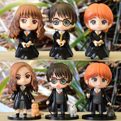 哈利波特赫敏马尔福罗恩手办模型