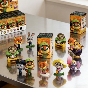 疯狂动物城手办兔子朱迪尼克闪电豹警官玩具模型烘焙摆件模型礼物