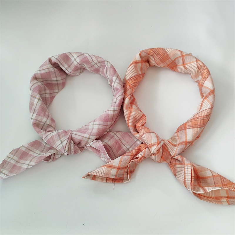 空调房百搭格子护颈巾方巾秋冬