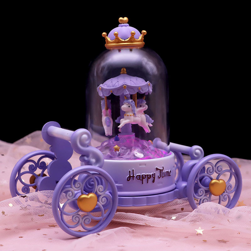 LOLITA PRINCESS YILU는 가장 친한 친구 여자친구 어린이 및 소녀들을 위한 생일 선물로 회전목마 음악 야간 조명을 제공합니다