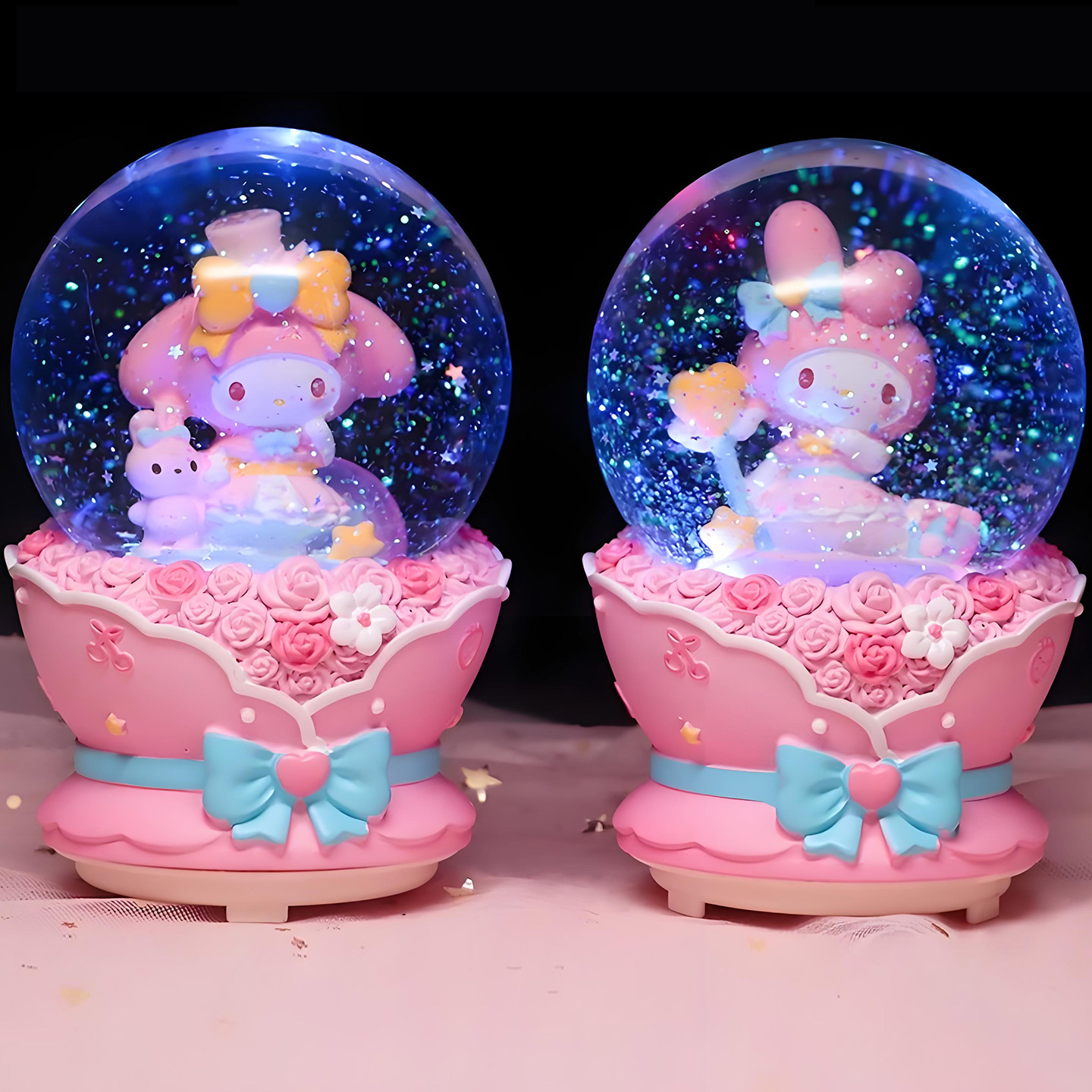 水晶球飘雪八音盒女生儿童礼物