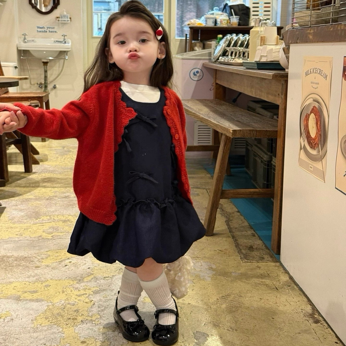 人气过万！女童毛衣外套裙子套装