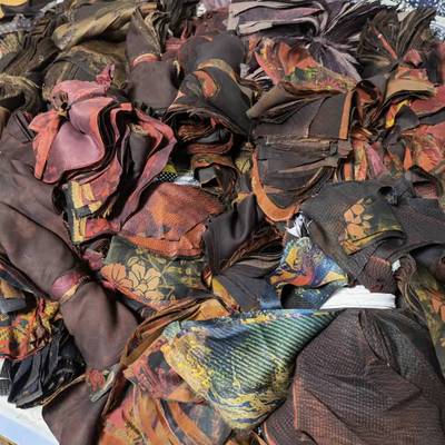 真丝香云纱刀口100%布料