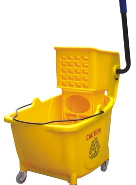 白云清洁AF08079单桶榨水车 挤水车挤水桶拖把桶 24L家用清洁桶
