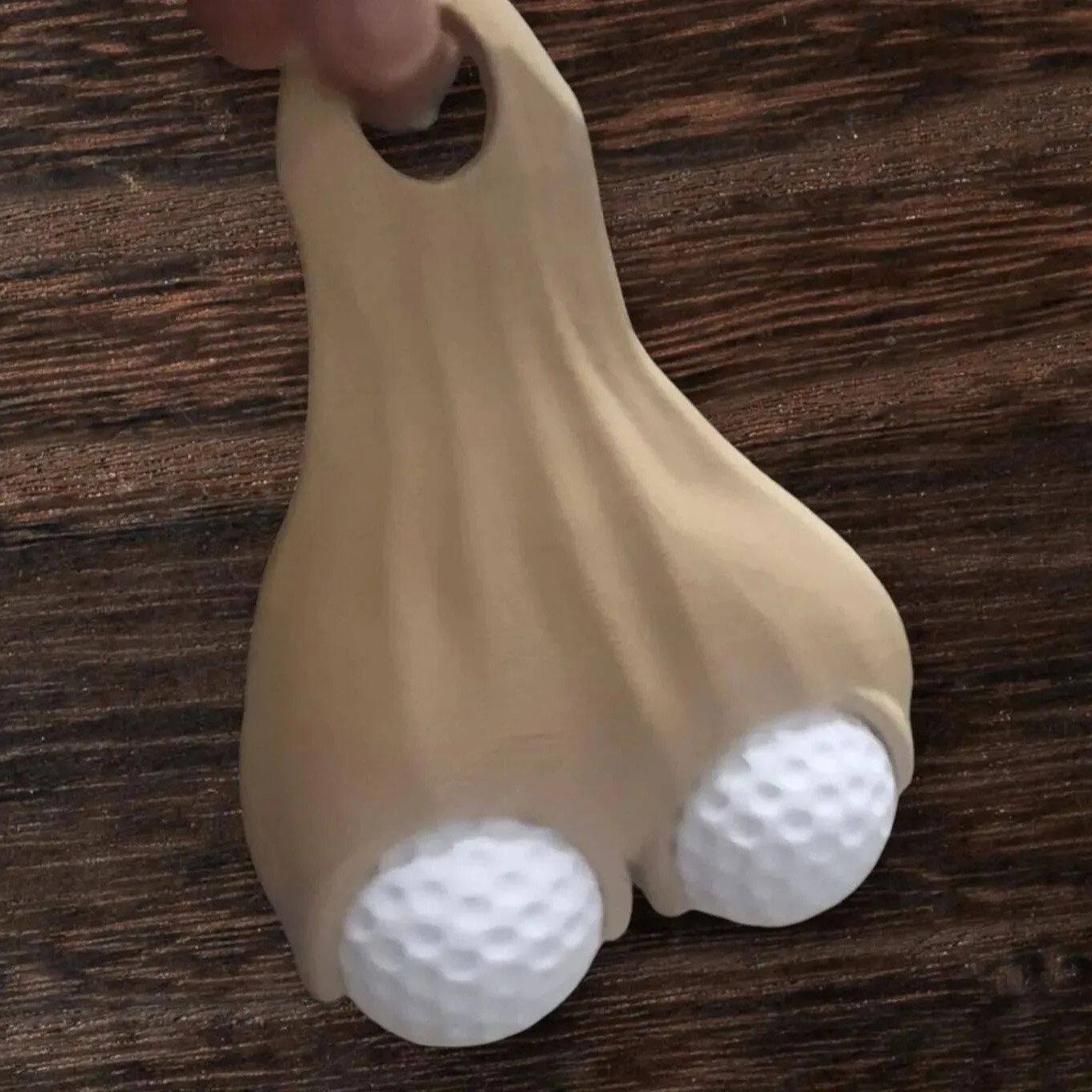 跨境爆款Golf Ball Testicle Sac Holder 3d打印高尔夫球睾丸支架