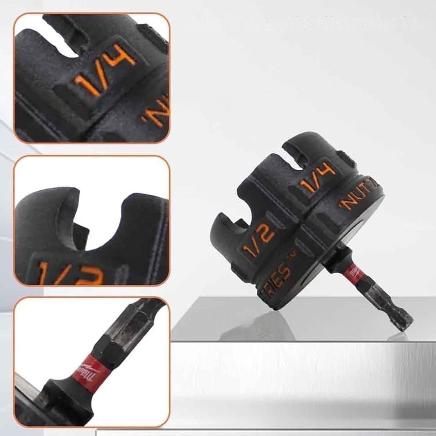 跨境新款金属Nut Zipper Drill Attachment螺母钻头套筒扳手工具