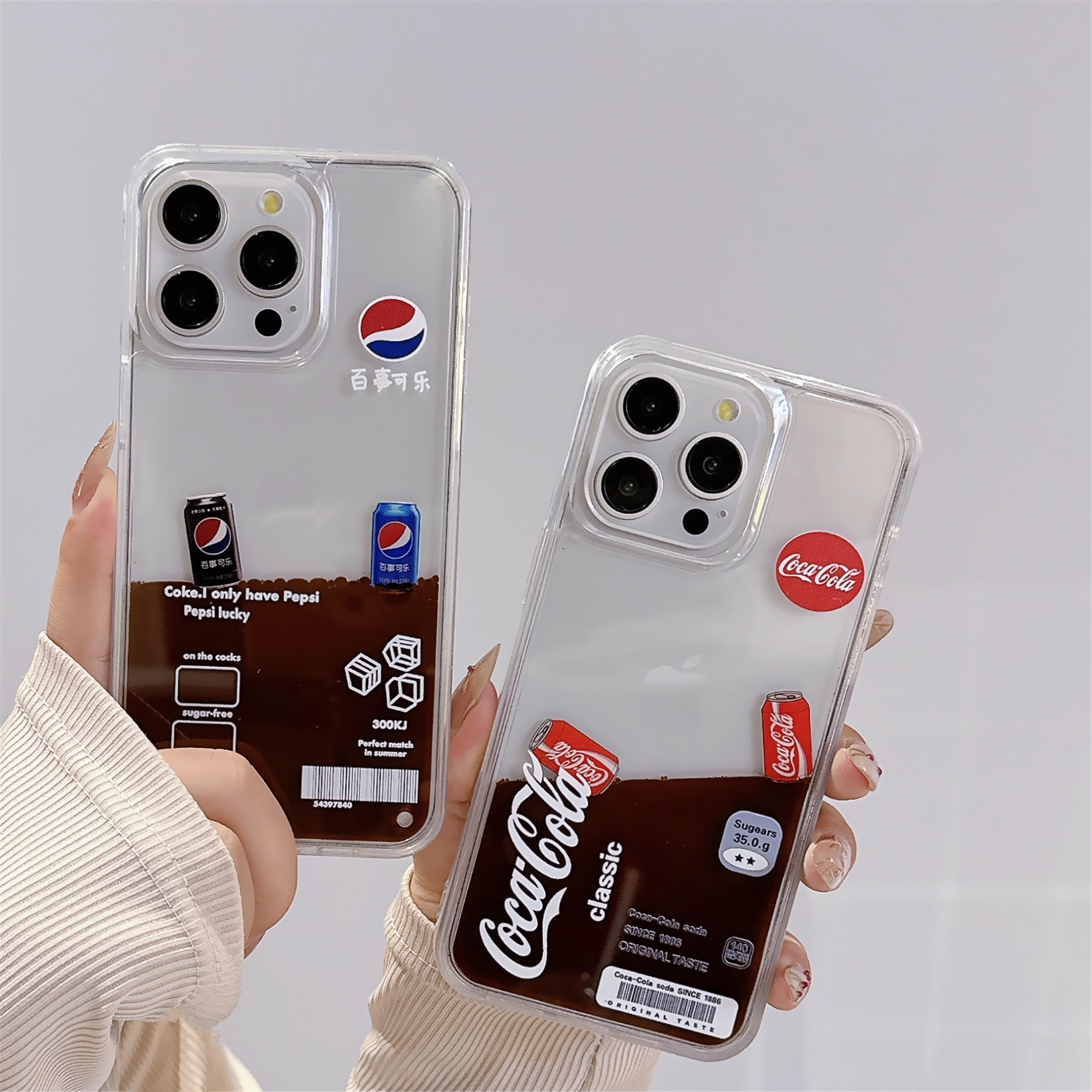 百事可口可乐液体壳适用于iPhone17promax手机壳iPhone15/16pro简约时尚iPhone15/14/13/12/11夏日款保护套女