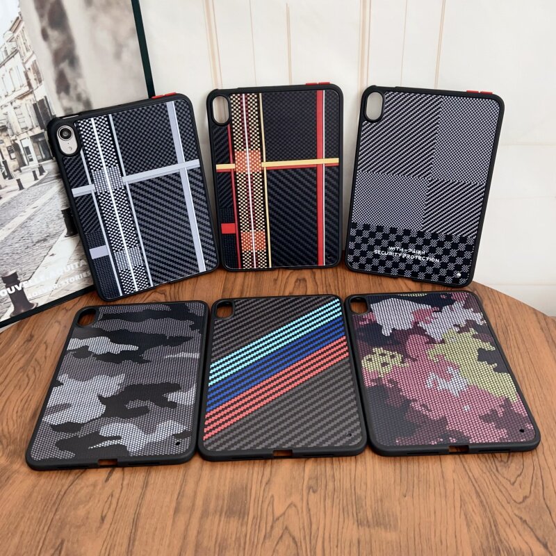 迷彩斜纹格纹适用苹果ipad10代平板保护套ipadair6 2024肤感硬壳mini6/air5/air2防摔ipadpro时尚ipad9代个性