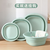 日本折叠盆便携式 旅行洗脸盆家用压缩盆子大号学生宿舍洗衣盆水盆