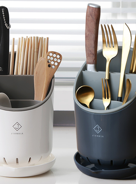 多功能筷笼置物架沥水放锅铲篓厨房筷盒子防霉收纳盒笼家用筷子筒