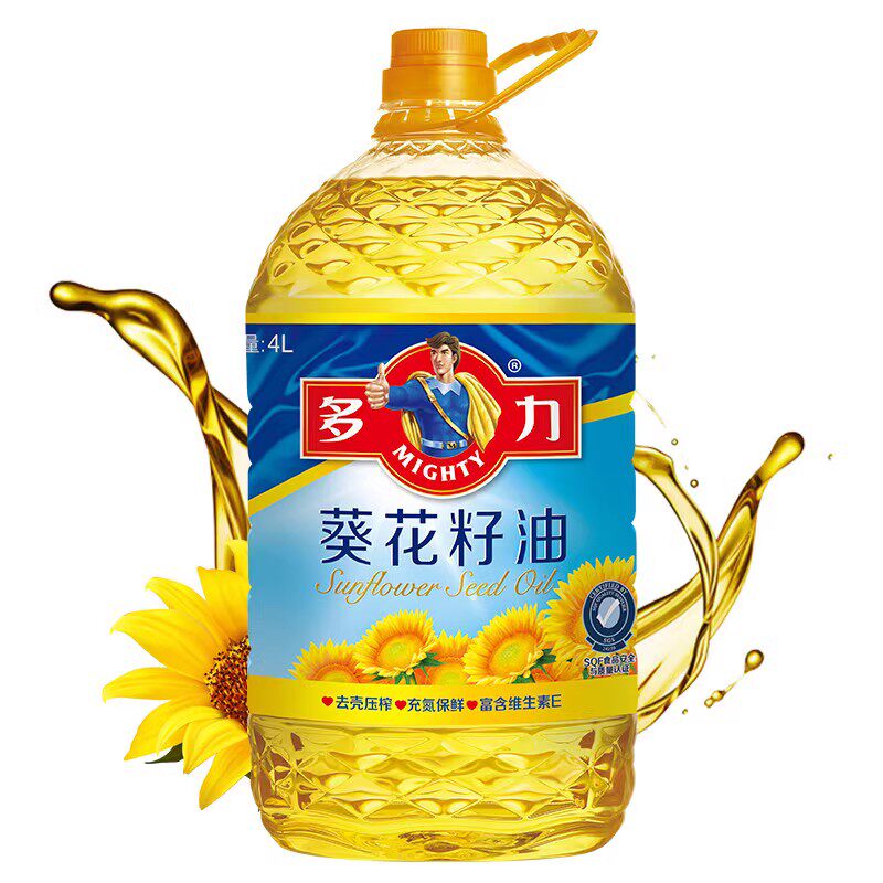多力葵花籽油4L物理压榨一级食用油四升家用桶装油炒菜健康营养油属于什么档次？