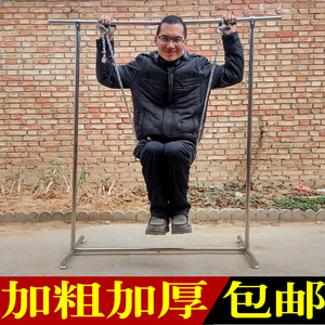 落地晾衣架不锈钢挂衣杆智能双杆式双排阳台防风轻奢能置地凉衣架