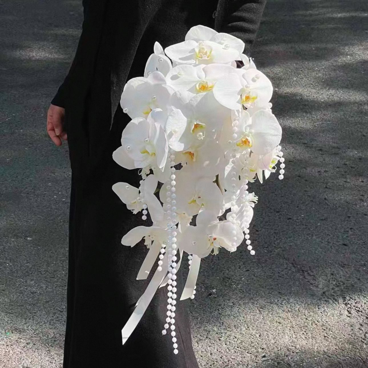 仿真花白色马蹄莲影楼摄影手捧花