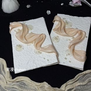 新款 高级轻奢风婚礼誓言卡diy材料包节日贺卡新郎新娘婚礼誓词卡