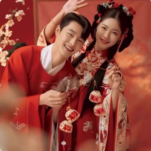 新款结婚复古喜嫁风旗袍婚纱摄影手提喜字油纸竹编灯笼拍照道具