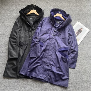 连帽外套 宽松百搭中长款 原单高品质女装 风衣外套女春秋新款