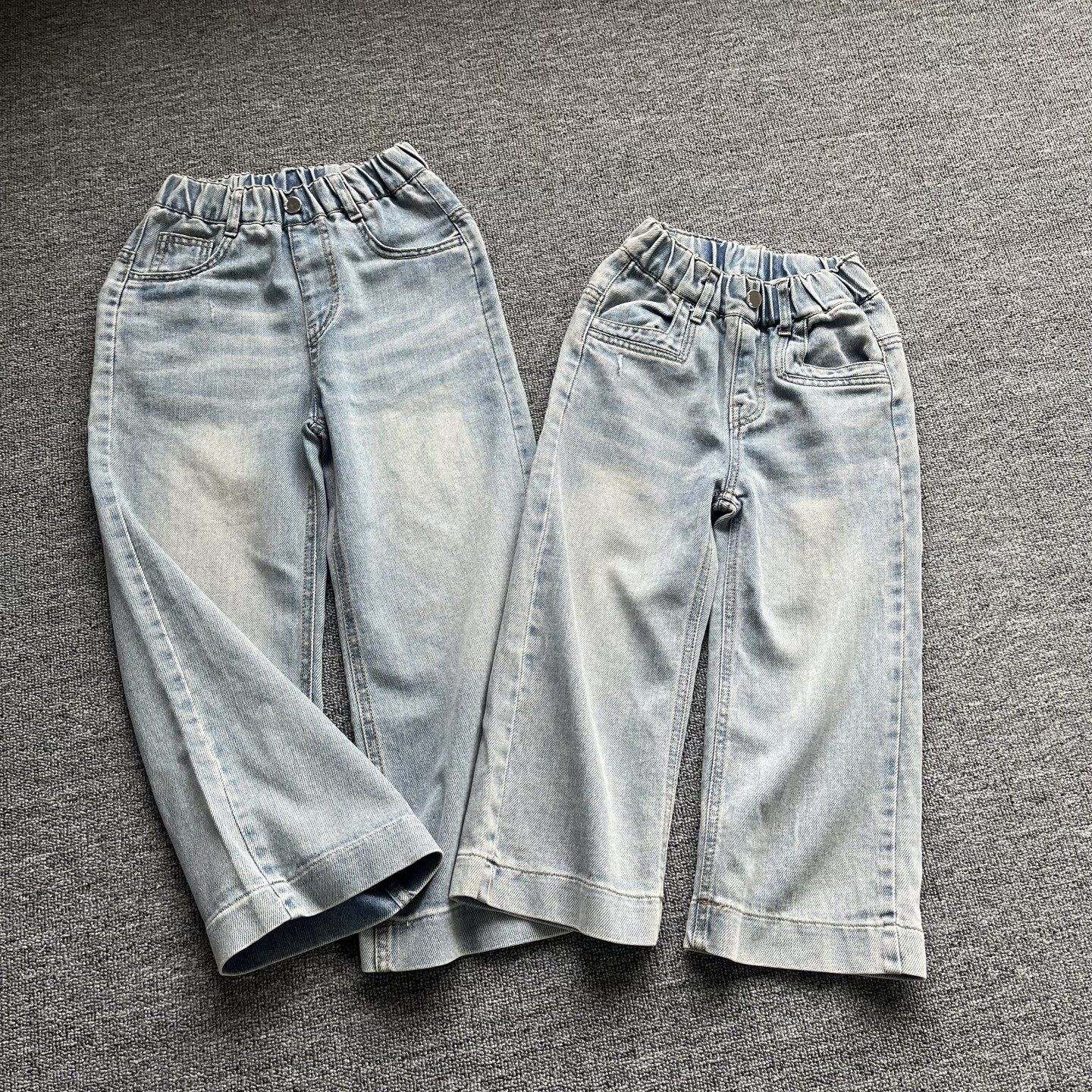 童装100-140码女童松紧腰直筒牛仔裤阔腿裤春秋季儿童休闲长裤,童装/婴儿装/亲子装,儿童牛仔裤,淘宝优惠券,粉丝福利购,淘宝优惠卷